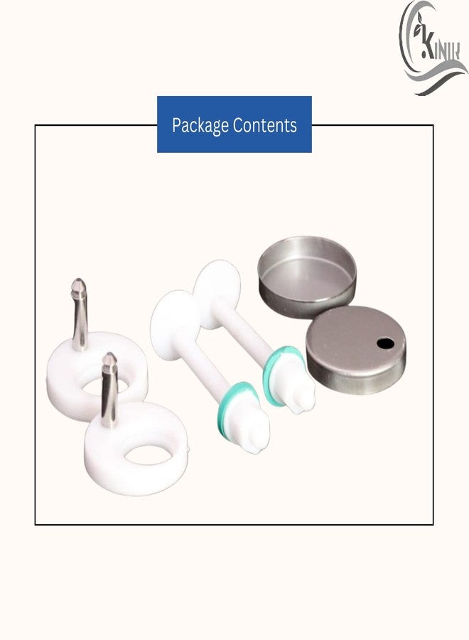 KINIK Plastic Toilet Seat Cover Hinges Hindwa Type | Durable Replacement Hinges for Standard Toilet Seats - Image 4
